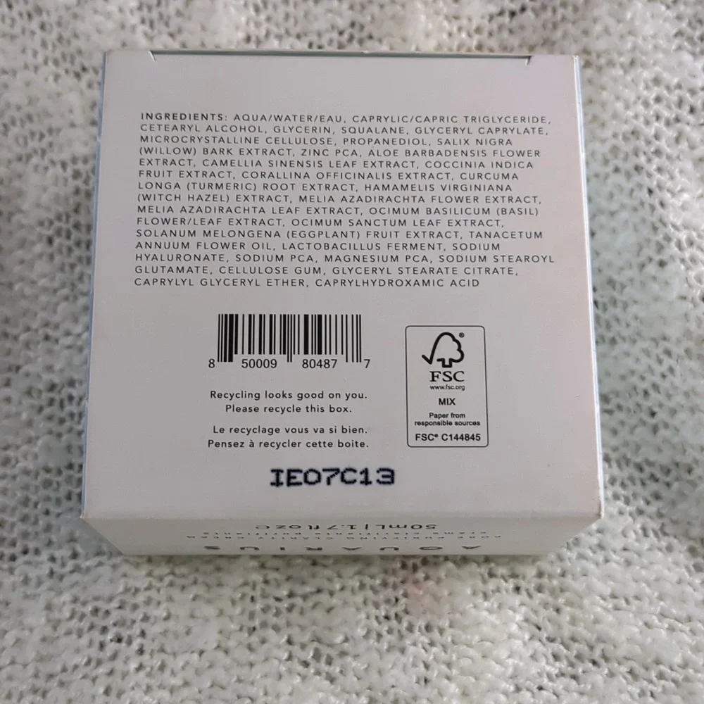 HERBIVORE Botanicals AQUARIUS Pore Purifying Clarity Cream, 50ml/1.7fl oz - Picture 5 of 11